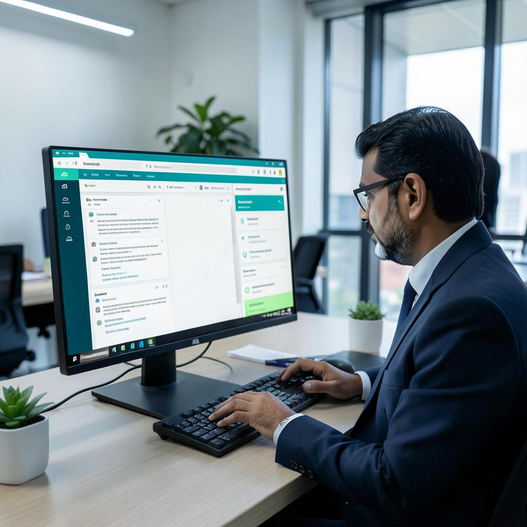 Professional automating everyday office tasks